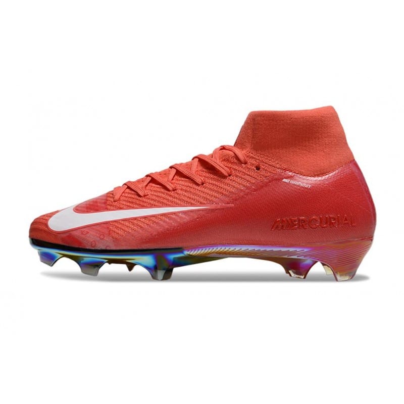 Nike Mercurial Superfly 10 Elite FG Röd Vit för Herr 4 Billiga Fotbollsskor Nike Mercurial Superfly 10 Elite FG Röd Vit 4