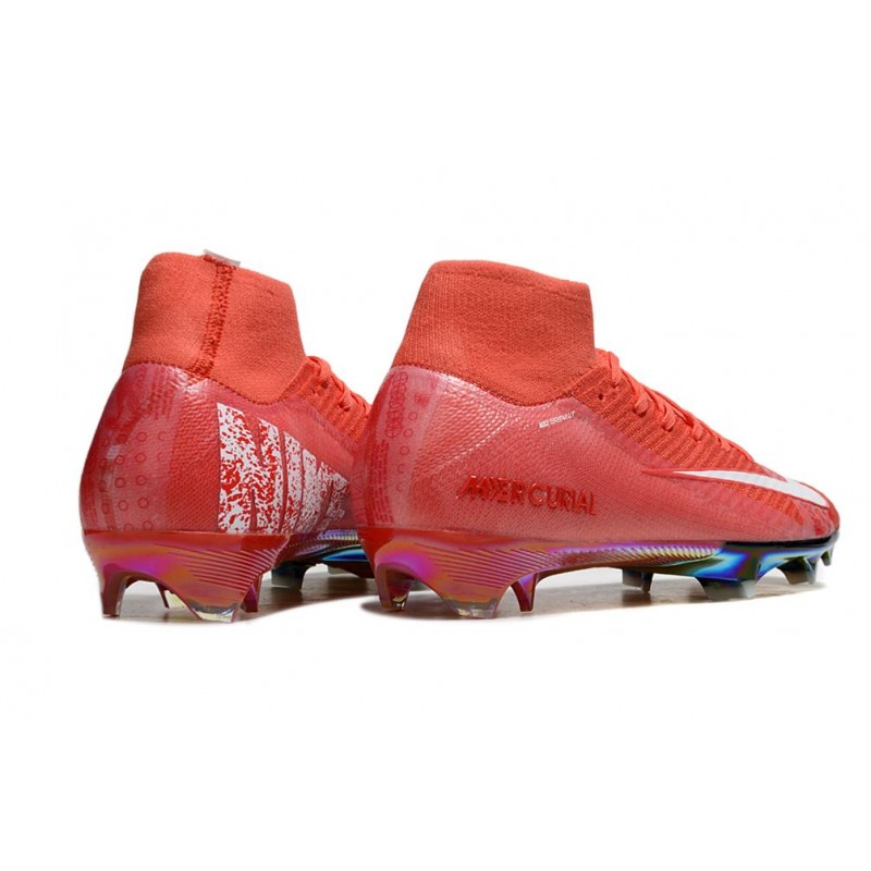 Nike Mercurial Superfly 10 Elite FG Röd Vit för Herr 6 Billiga Fotbollsskor Nike Mercurial Superfly 10 Elite FG Röd Vit 6