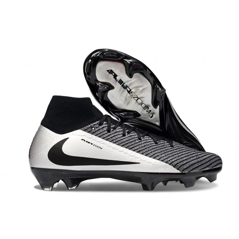 Nike Mercurial Superfly 10 Elite FG Svart Silver för Herr 3 Billiga Fotbollsskor Nike Mercurial Superfly 10 Elite FG Svart Silver 3