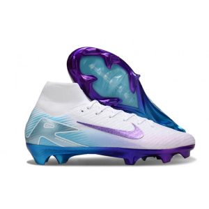 Nike Mercurial Superfly 10 Elite FG Vit Blå Lila för Herr Billiga Fotbollsskor Nike Mercurial Superfly 10 Elite FG Vit Blå Lila