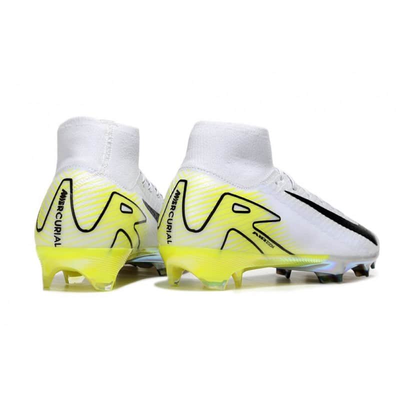 Nike Mercurial Superfly 10 Elite FG Vit Svart Gul för Herr 6 Billiga Fotbollsskor Nike Mercurial Superfly 10 Elite FG Vit Svart Gul 6