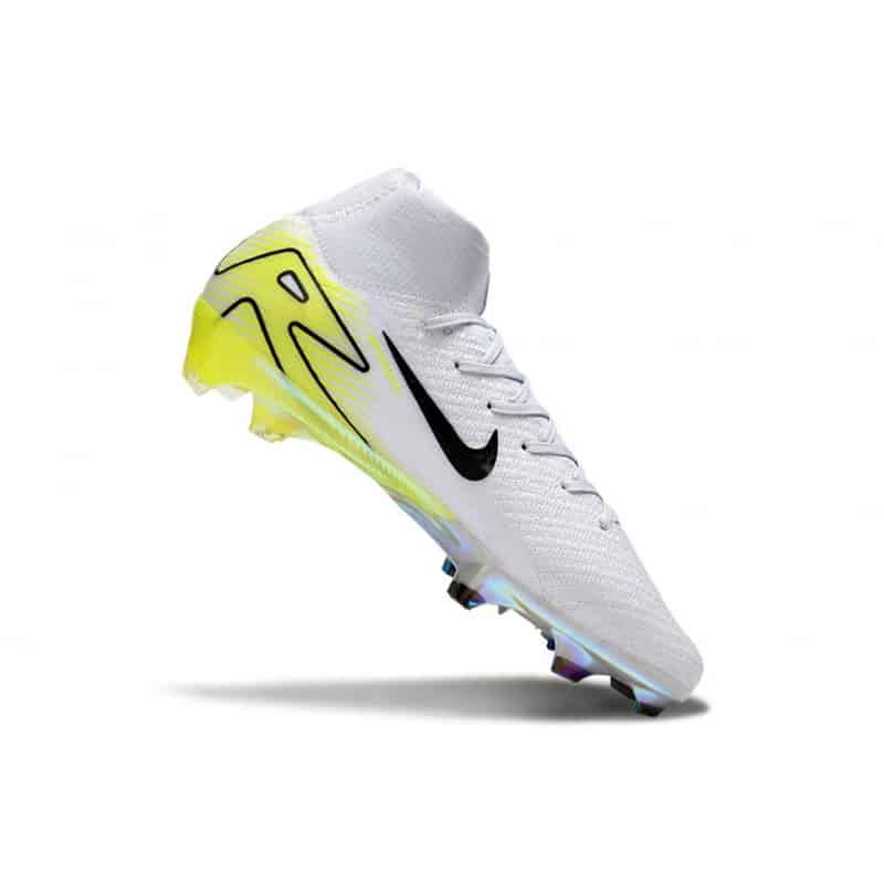 Nike Mercurial Superfly 10 Elite FG Vit Svart Gul för Herr 9 Billiga Fotbollsskor Nike Mercurial Superfly 10 Elite FG Vit Svart Gul 9
