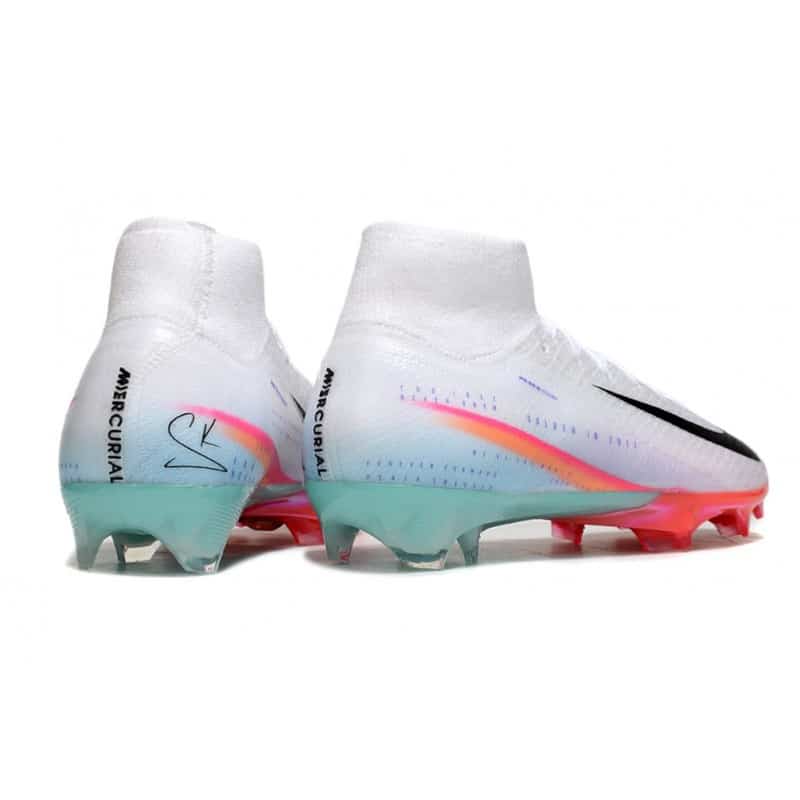 Nike Mercurial Superfly 10 Elite FG Vit Svart Orange för Herr 6 Billiga Fotbollsskor Nike Mercurial Superfly 10 Elite FG Vit Svart Orange 6