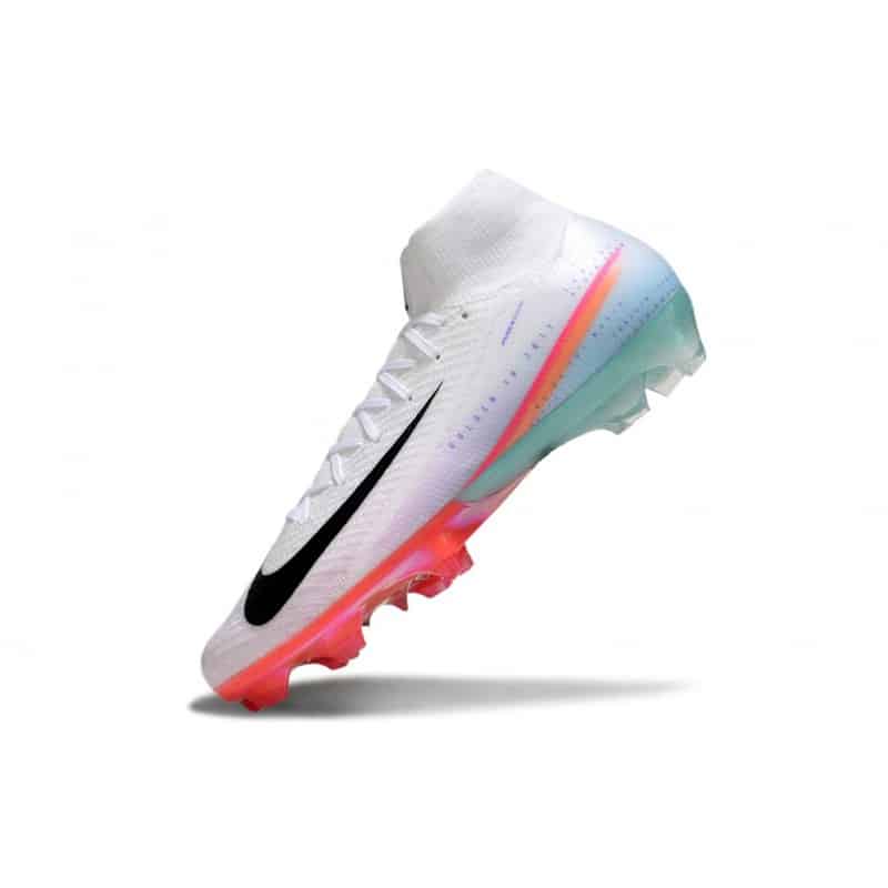 Nike Mercurial Superfly 10 Elite FG Vit Svart Orange för Herr 8 Billiga Fotbollsskor Nike Mercurial Superfly 10 Elite FG Vit Svart Orange 8
