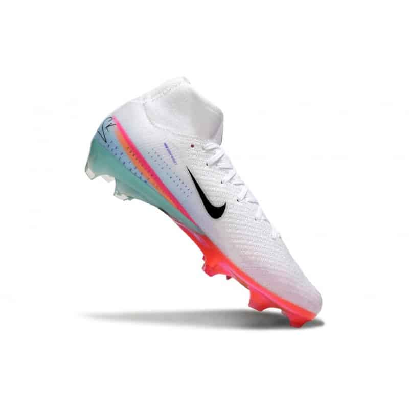 Nike Mercurial Superfly 10 Elite FG Vit Svart Orange för Herr 9 Billiga Fotbollsskor Nike Mercurial Superfly 10 Elite FG Vit Svart Orange 9