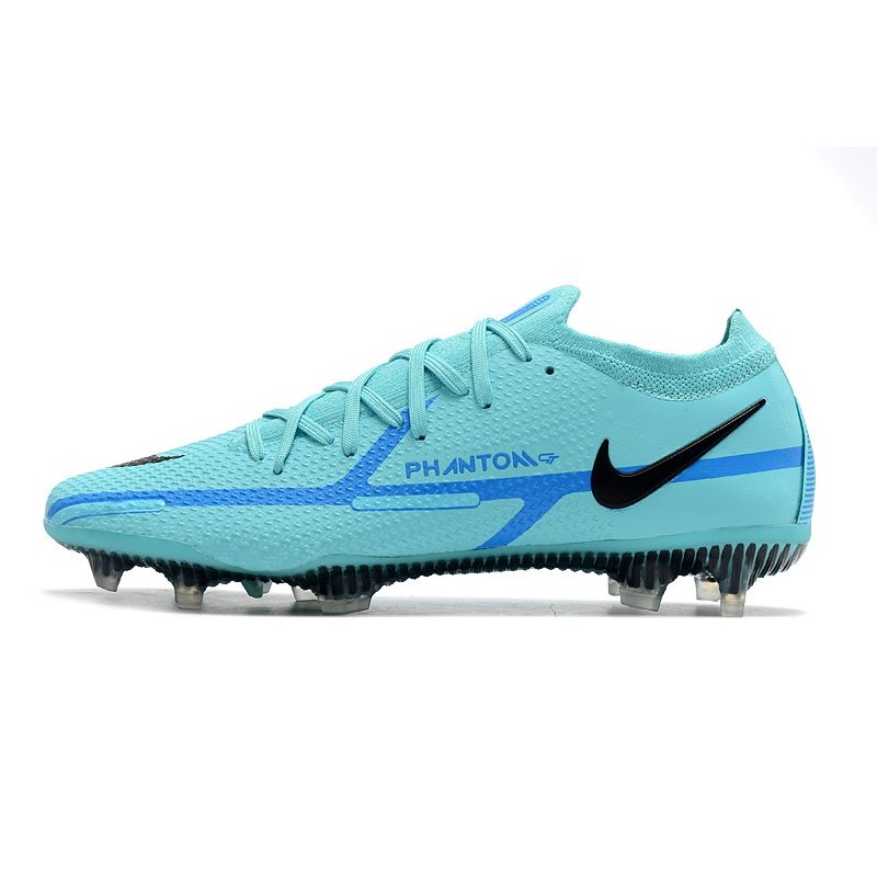 Nike Phantom GT II Elite FG Herrar Blå för Herr 4 Billiga Fotbollsskor Nike Phantom GT II Elite FG Herrar Blå 4