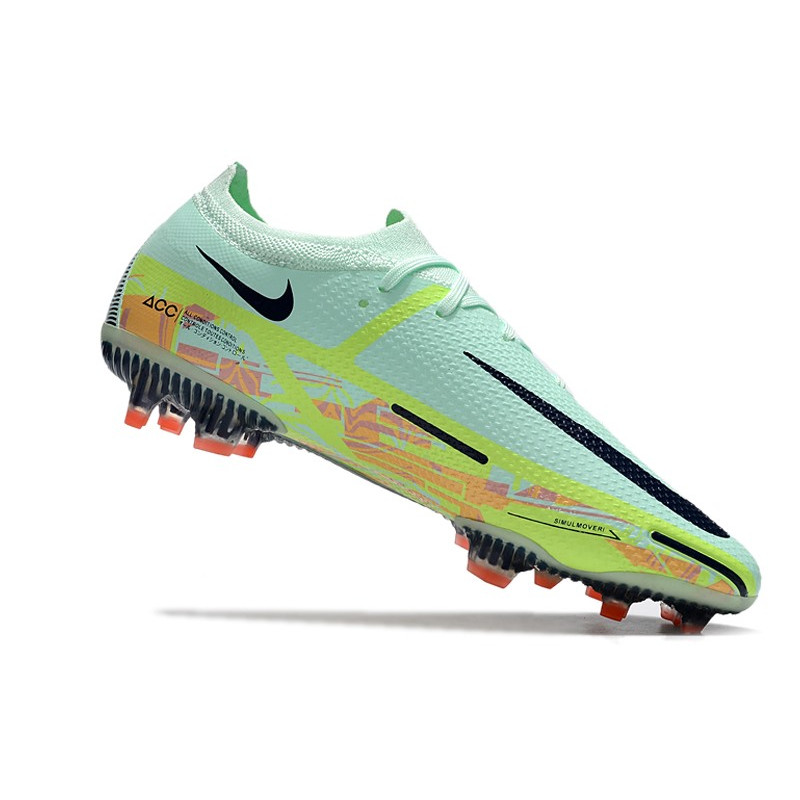Nike Phantom GT II Elite FG Herrar Bonded – Grön Blå för Herr 9 Billiga Fotbollsskor Nike Phantom GT II Elite FG Herrar Bonded – Grön Blå 9