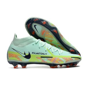 Nike Phantom GT2 DF Elite FG Herrar Bonded – Grön Blå Grön för Herr Billiga Fotbollsskor Nike Phantom GT2 DF Elite FG Herrar Bonded – Grön Blå Grön