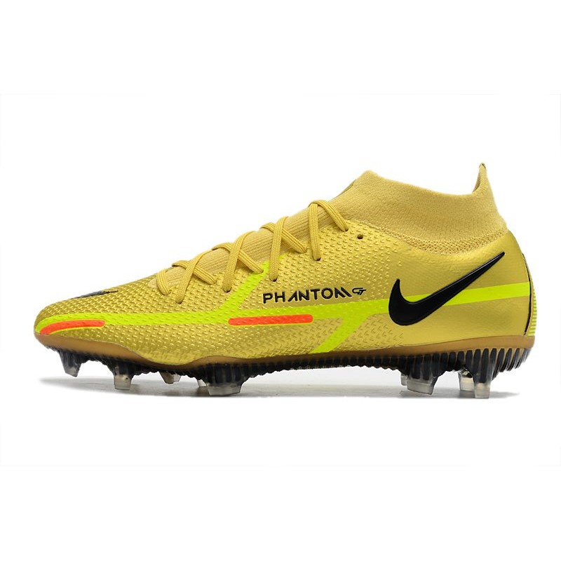 Nike Phantom GT2 DF Elite FG Herrar Gul för Herr 4 Billiga Fotbollsskor Nike Phantom GT2 DF Elite FG Herrar Gul 4