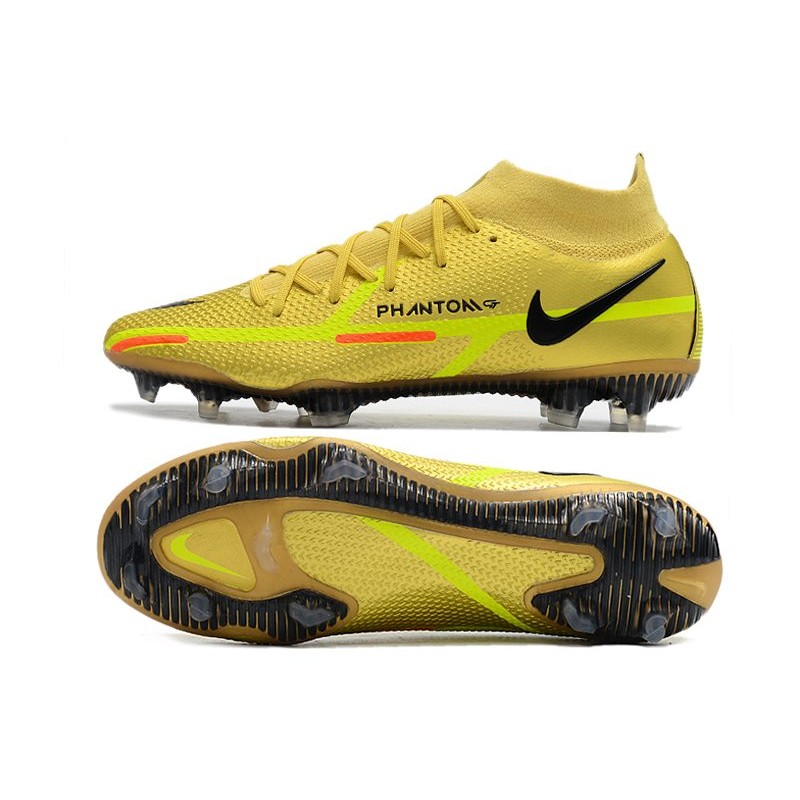 Nike Phantom GT2 DF Elite FG Herrar Gul för Herr 5 Billiga Fotbollsskor Nike Phantom GT2 DF Elite FG Herrar Gul 5