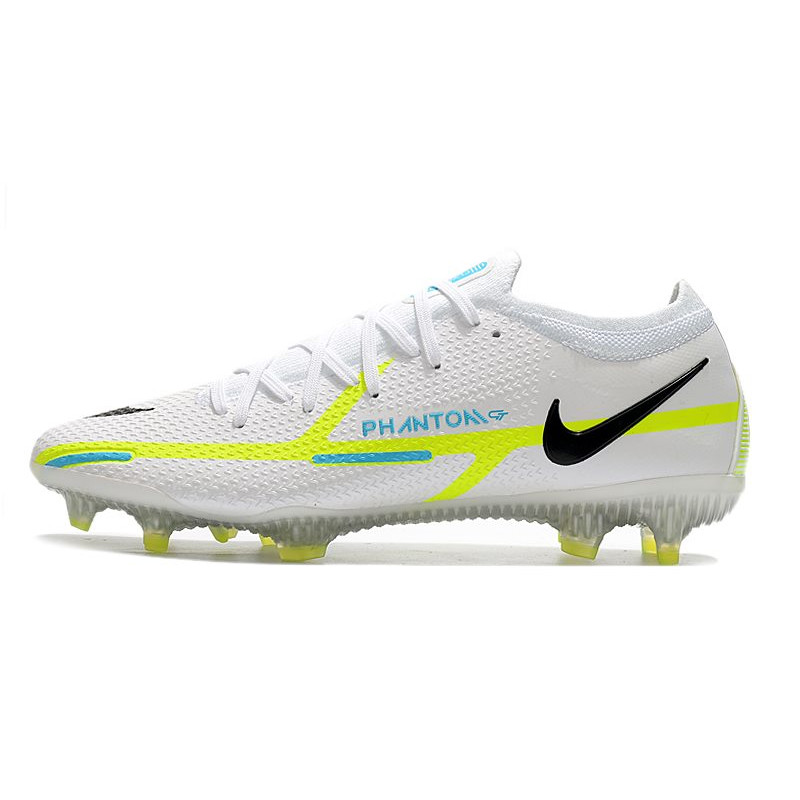 Nike Phantom GT2 Elite FG Fotbollsskor Grå Blå för Herr 4 Billiga Fotbollsskor Nike Phantom GT2 Elite FG Fotbollsskor Grå Blå 4