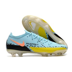 Nike Phantom GT2 Elite FG Fotbollsskor Lucent – Turkos Svart Gul för Herr Billiga Fotbollsskor Nike Phantom GT2 Elite FG Fotbollsskor Lucent – Turkos Svart Gul