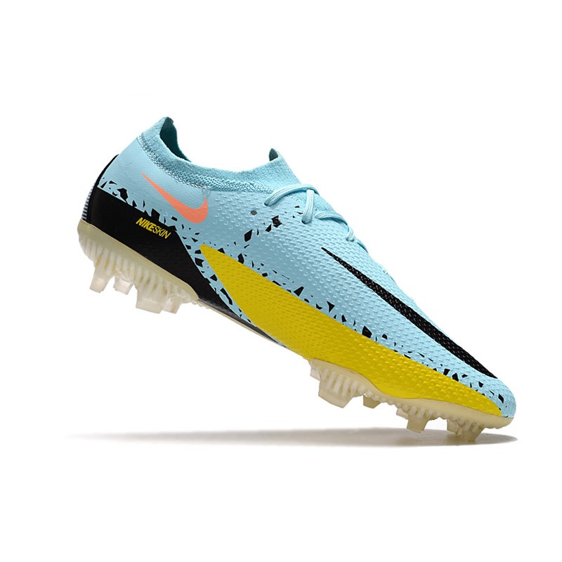 Nike Phantom GT2 Elite FG Fotbollsskor Lucent – Turkos Svart Gul för Herr 9 Billiga Fotbollsskor Nike Phantom GT2 Elite FG Fotbollsskor Lucent – Turkos Svart Gul 9