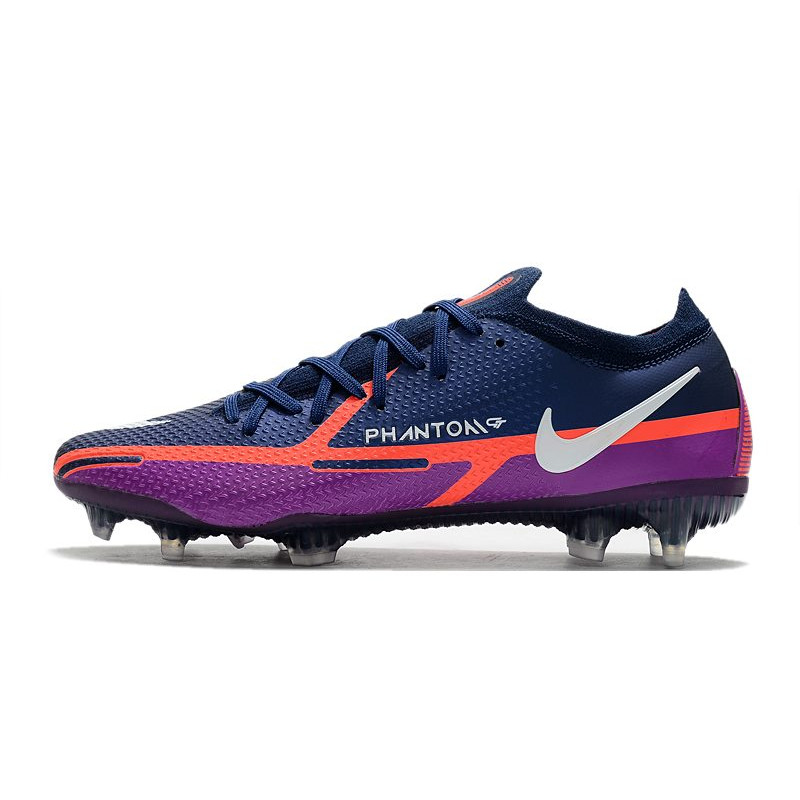 Nike Phantom GT2 Elite FG Fotbollsskor UV – Navy Vit Lila för Herr 4 Billiga Fotbollsskor Nike Phantom GT2 Elite FG Fotbollsskor UV – Navy Vit Lila 4