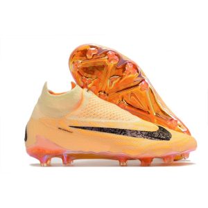 Nike Phantom GX Elite Dynamic Fit FG Orange Svart för Herr Billiga Fotbollsskor Nike Phantom GX Elite Dynamic Fit FG Orange Svart