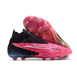 Nike Phantom GX Elite Dynamic Fit FG Rosa Svart för Herr Billiga Fotbollsskor Nike Phantom GX Elite Dynamic Fit FG Rosa Svart