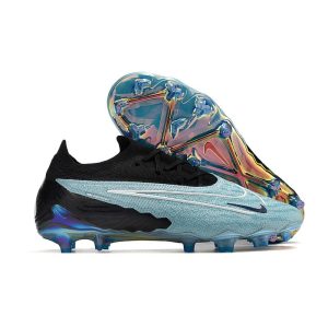 Nike Phantom GX Elite Gripknit FG Blå Svart för Herr Billiga Fotbollsskor Nike Phantom GX Elite Gripknit FG Blå Svart