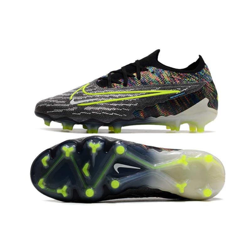 Nike Phantom GX Elite Gripknit FG Link – Svart Neon Vit Blå för Herr 4 Billiga Fotbollsskor Nike Phantom GX Elite Gripknit FG Link – Svart Neon Vit Blå 4