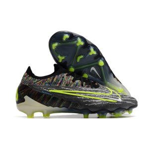 Nike Phantom GX Elite Gripknit FG Link – Svart Neon Vit Blå för Herr Billiga Fotbollsskor Nike Phantom GX Elite Gripknit FG Link – Svart Neon Vit Blå