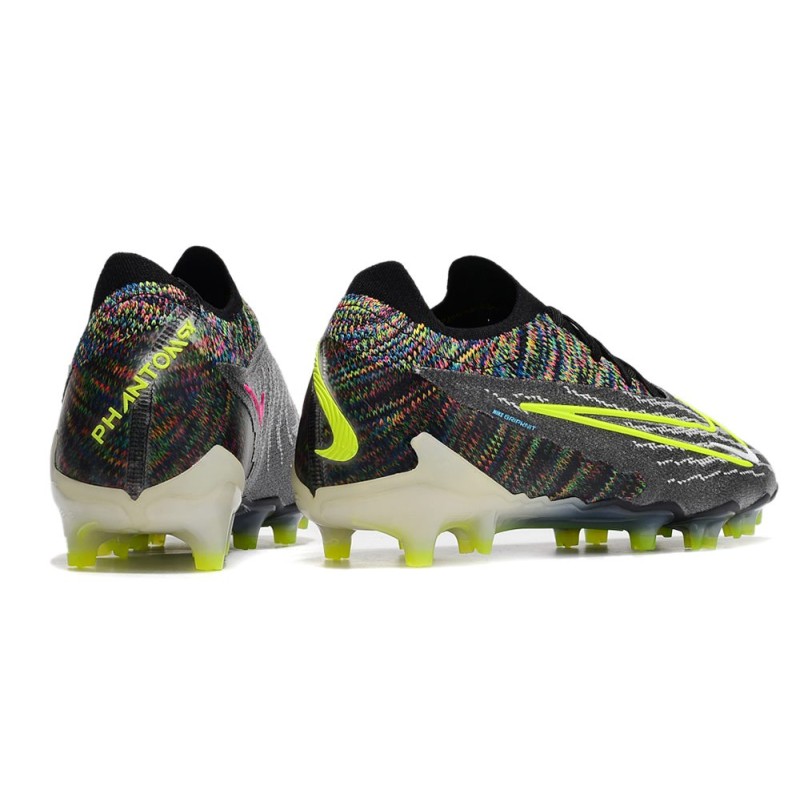 Nike Phantom GX Elite Gripknit FG Link – Svart Neon Vit Blå för Herr 9 Billiga Fotbollsskor Nike Phantom GX Elite Gripknit FG Link – Svart Neon Vit Blå 9