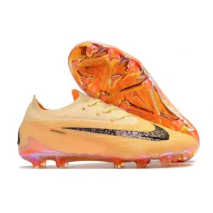 Nike Phantom GX Elite Gripknit FG Orange Svart för Herr Billiga Fotbollsskor Nike Phantom GX Elite Gripknit FG Orange Svart