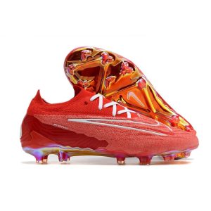 Nike Phantom GX Elite Gripknit FG Röd Vit för Herr Billiga Fotbollsskor Nike Phantom GX Elite Gripknit FG Röd Vit