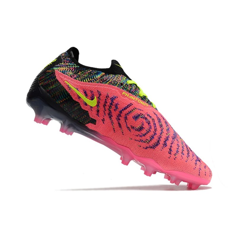 Nike Phantom GX Elite Gripknit FG Rosa Svart Gul för Herr 5 Billiga Fotbollsskor Nike Phantom GX Elite Gripknit FG Rosa Svart Gul 5
