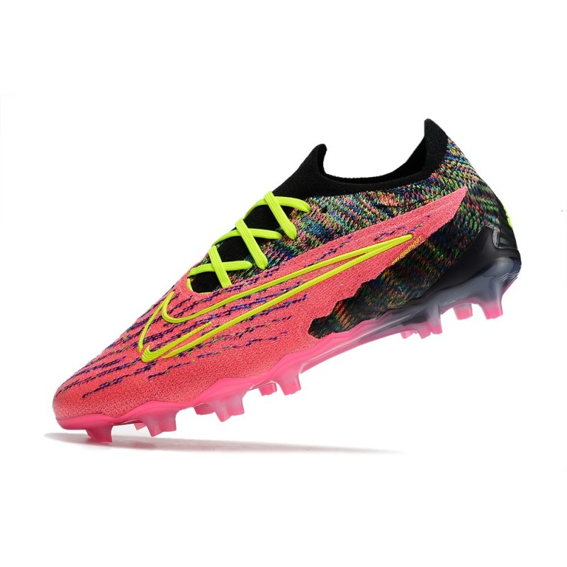 Nike Phantom GX Elite Gripknit FG Rosa Svart Gul för Herr 6 Billiga Fotbollsskor Nike Phantom GX Elite Gripknit FG Rosa Svart Gul 6