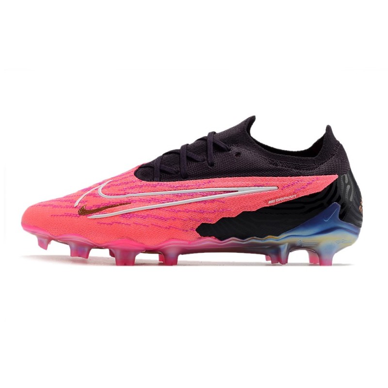 Nike Phantom GX Elite Gripknit FG Rosa Svart Vit för Herr 7 Billiga Fotbollsskor Nike Phantom GX Elite Gripknit FG Rosa Svart Vit 7