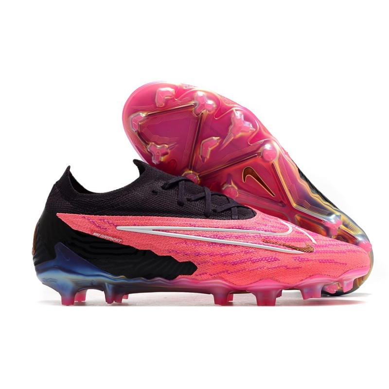 Nike Phantom GX Elite Gripknit FG Rosa Svart Vit för Herr 3 Billiga Fotbollsskor Nike Phantom GX Elite Gripknit FG Rosa Svart Vit 3