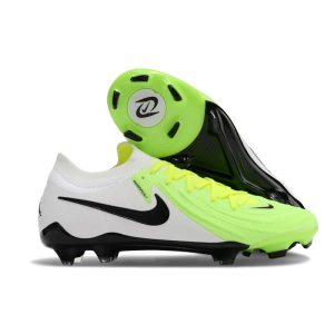 Nike Phantom GX II Elite FG Grön Vit Svart för Herr Billiga Fotbollsskor Nike Phantom GX II Elite FG Grön Vit Svart