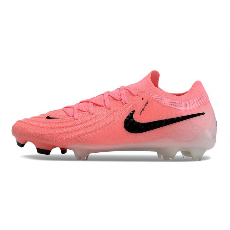 Nike Phantom GX II Elite FG Rosa Svart för Herr 4 Billiga Fotbollsskor Nike Phantom GX II Elite FG Rosa Svart 4
