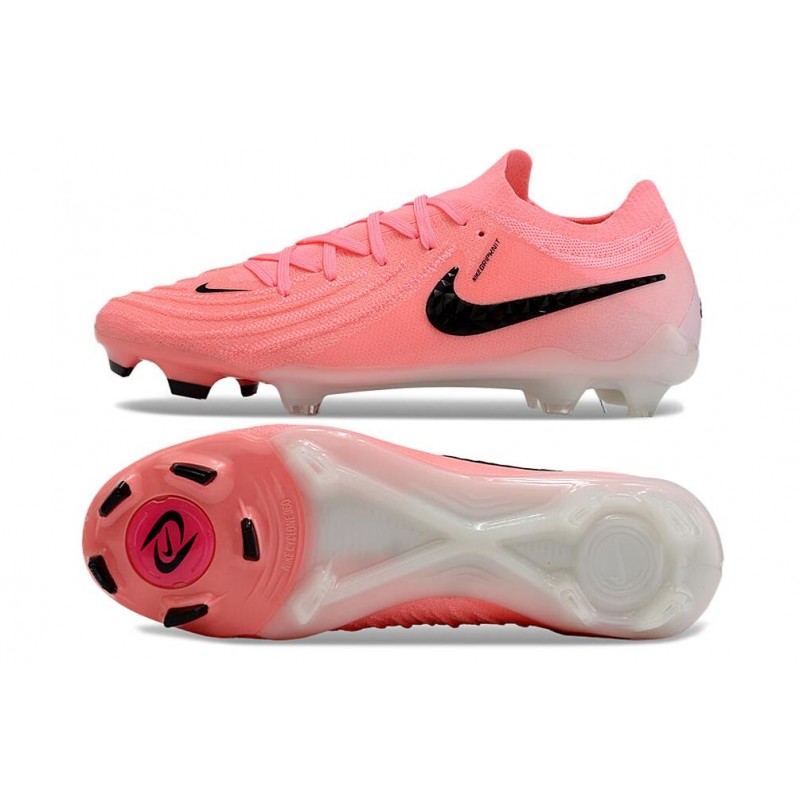 Nike Phantom GX II Elite FG Rosa Svart för Herr 5 Billiga Fotbollsskor Nike Phantom GX II Elite FG Rosa Svart 5