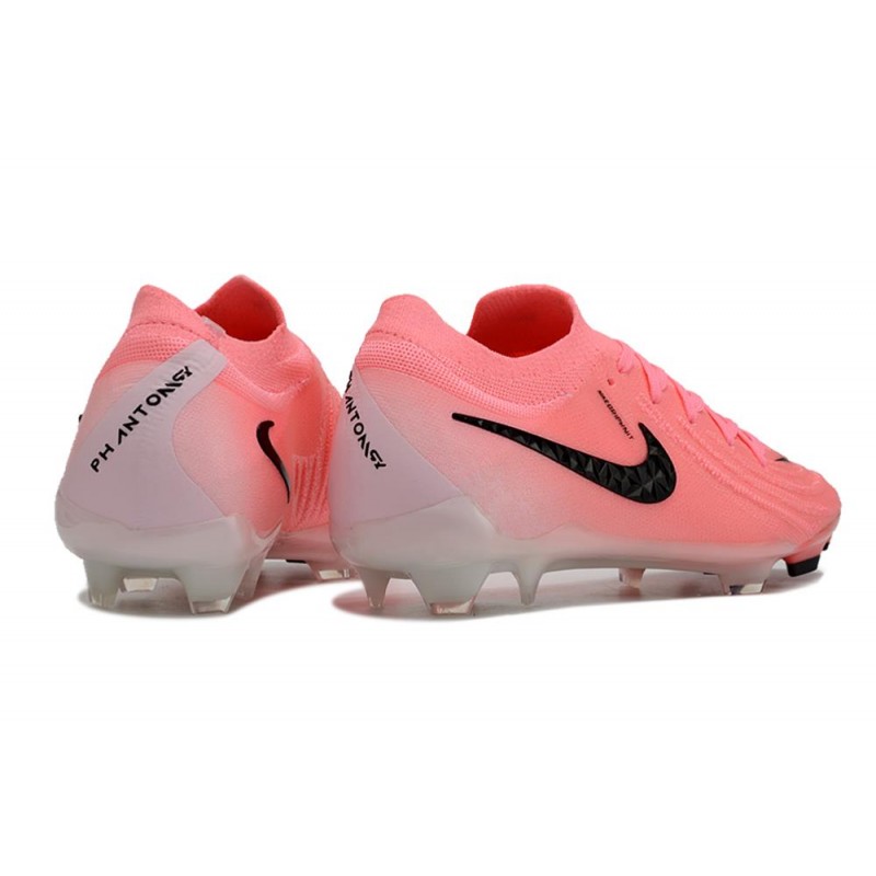 Nike Phantom GX II Elite FG Rosa Svart för Herr 6 Billiga Fotbollsskor Nike Phantom GX II Elite FG Rosa Svart 6