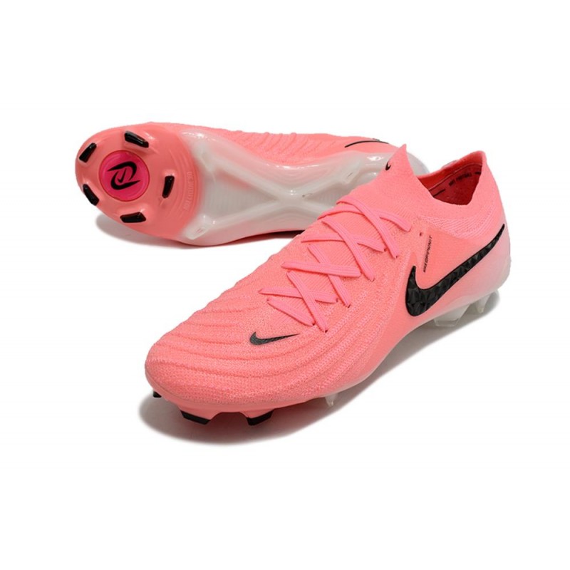 Nike Phantom GX II Elite FG Rosa Svart för Herr 7 Billiga Fotbollsskor Nike Phantom GX II Elite FG Rosa Svart 7