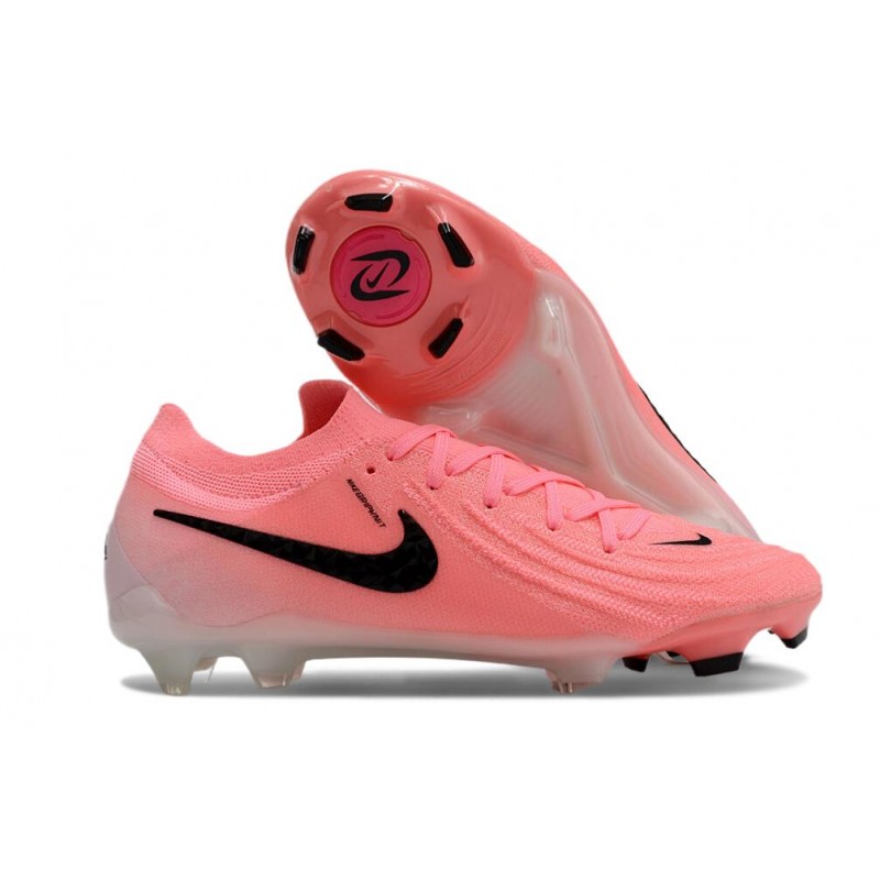 Nike Phantom GX II Elite FG Rosa Svart för Herr 3 Billiga Fotbollsskor Nike Phantom GX II Elite FG Rosa Svart 3