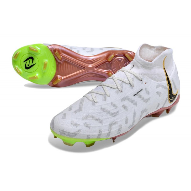 Nike Phantom Luna Elite FG Män X WWC Vit Svart Guld för Herr 7 Billiga Fotbollsskor Nike Phantom Luna Elite FG Män X WWC Vit Svart Guld 7