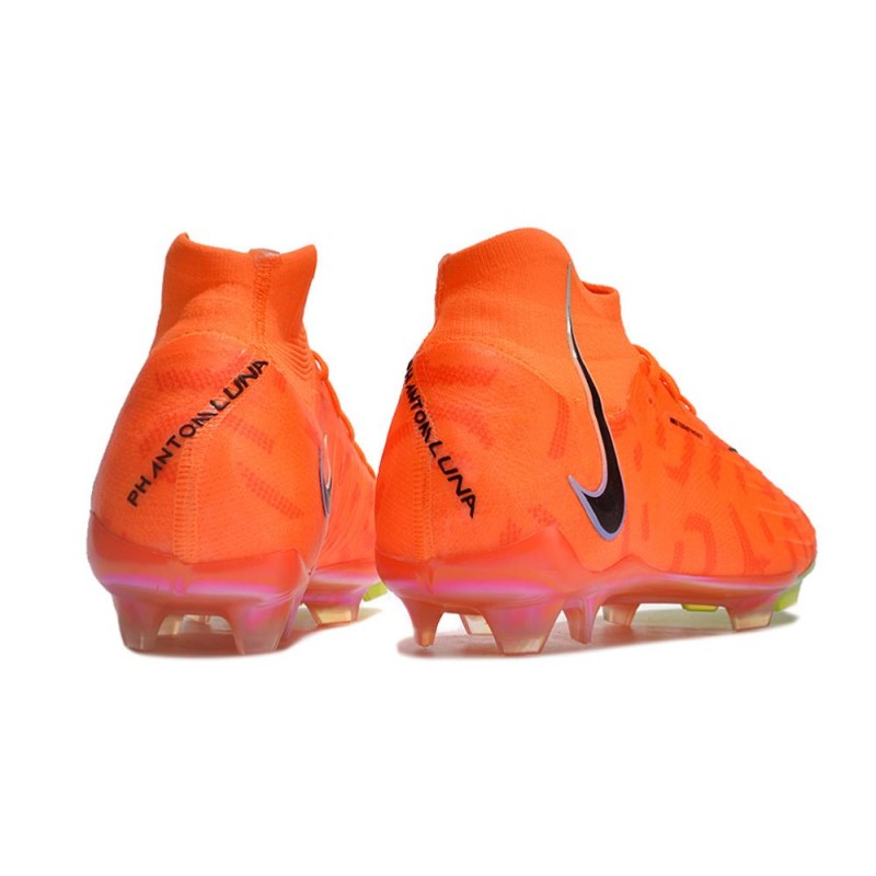 Nike Phantom Luna Elite FG United – Orange Svart för Herr 6 Billiga Fotbollsskor Nike Phantom Luna Elite FG United – Orange Svart 6
