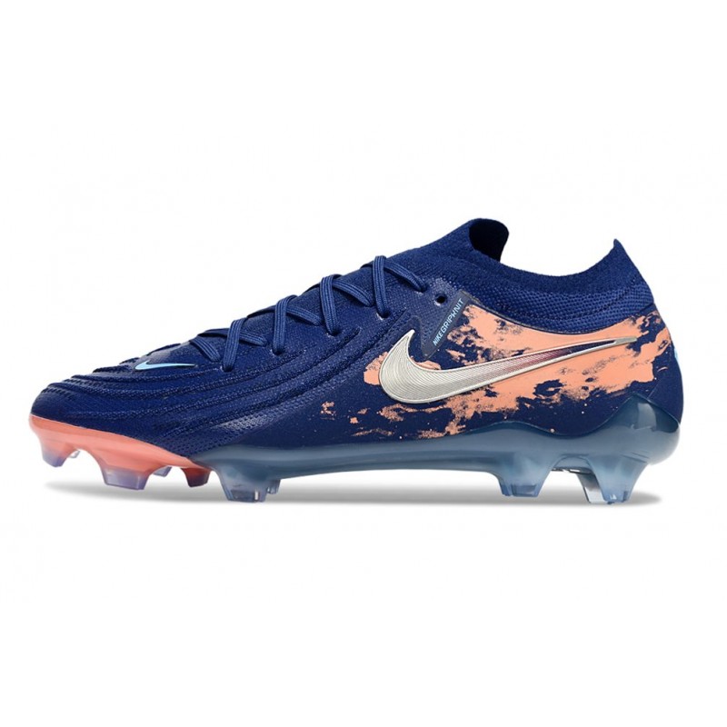 Nike Phantom Luna II Elite L FG Erling Haaland Blå Silver för Herr 4 Billiga Fotbollsskor Nike Phantom Luna II Elite L FG Erling Haaland Blå Silver 4