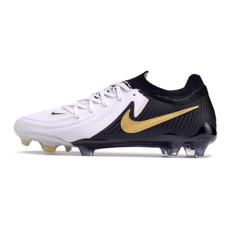 Nike Phantom Luna II Elite L FG Mad Ready – Vit Svart Guld för Herr 4 Billiga Fotbollsskor Nike Phantom Luna II Elite L FG Mad Ready – Vit Svart Guld 4