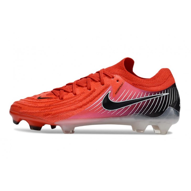 Nike Phantom Luna II Elite L FG Röd Svart för Herr 4 Billiga Fotbollsskor Nike Phantom Luna II Elite L FG Röd Svart 4