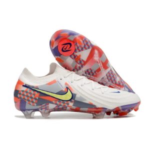 Nike Phantom Luna II Elite L FG SE x Barna Vit Röd Gul för Herr Billiga Fotbollsskor Nike Phantom Luna II Elite L FG SE x Barna Vit Röd Gul