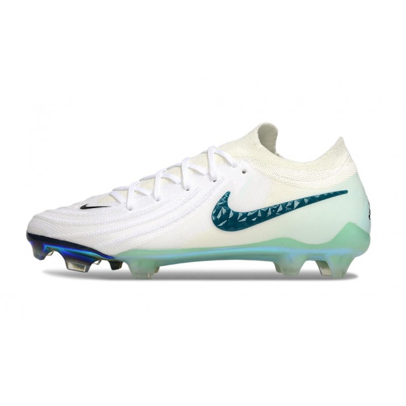 Nike Phantom Luna II Elite L FG Vit Grön för Herr 4 Billiga Fotbollsskor Nike Phantom Luna II Elite L FG Vit Grön 4
