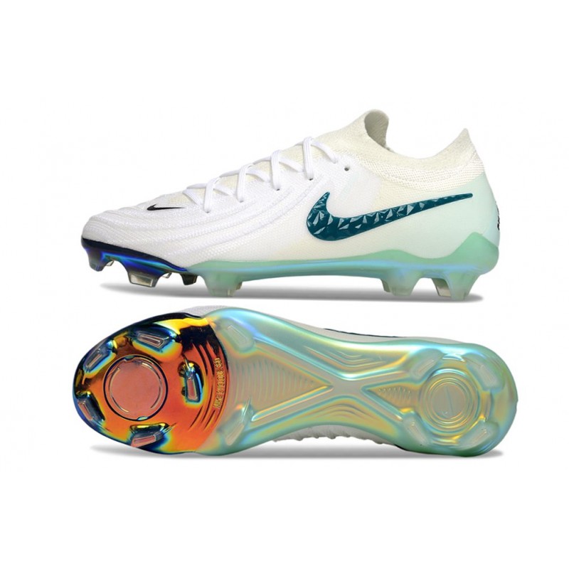 Nike Phantom Luna II Elite L FG Vit Grön för Herr 5 Billiga Fotbollsskor Nike Phantom Luna II Elite L FG Vit Grön 5