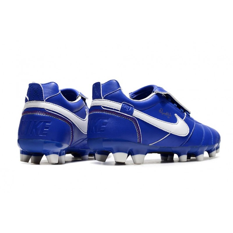 Nike Tiempo Legend 10 Elite FG Blå Vit för Herr 6 Billiga Fotbollsskor Nike Tiempo Legend 10 Elite FG Blå Vit 6