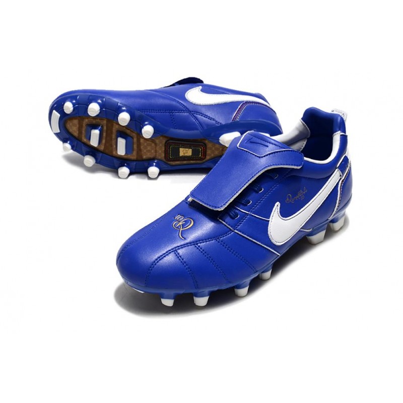 Nike Tiempo Legend 10 Elite FG Blå Vit för Herr 7 Billiga Fotbollsskor Nike Tiempo Legend 10 Elite FG Blå Vit 7