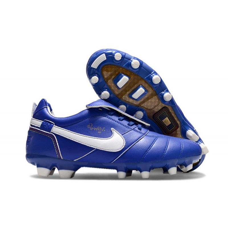 Nike Tiempo Legend 10 Elite FG Blå Vit för Herr 3 Billiga Fotbollsskor Nike Tiempo Legend 10 Elite FG Blå Vit 3