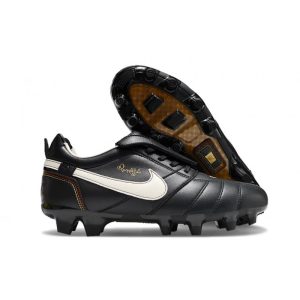Nike Tiempo Legend 10 Elite FG Svart Vit för Herr Billiga Fotbollsskor Nike Tiempo Legend 10 Elite FG Svart Vit