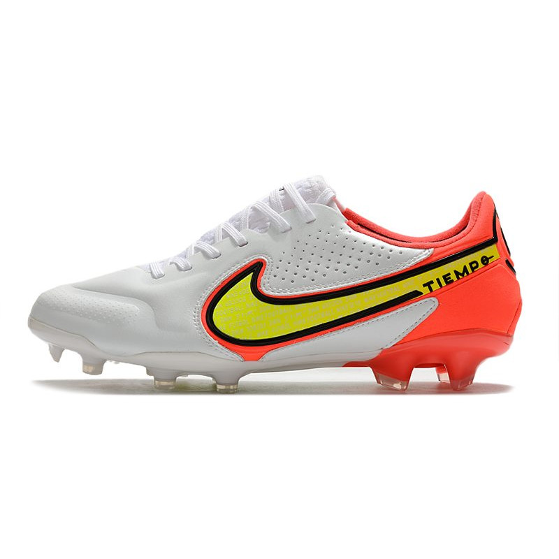Nike Tiempo Legend 9 Elite FG Fotbollsskor Motivation – Vit Neon Röd för Herr 4 Billiga Fotbollsskor Nike Tiempo Legend 9 Elite FG Fotbollsskor Motivation – Vit Neon Röd 4