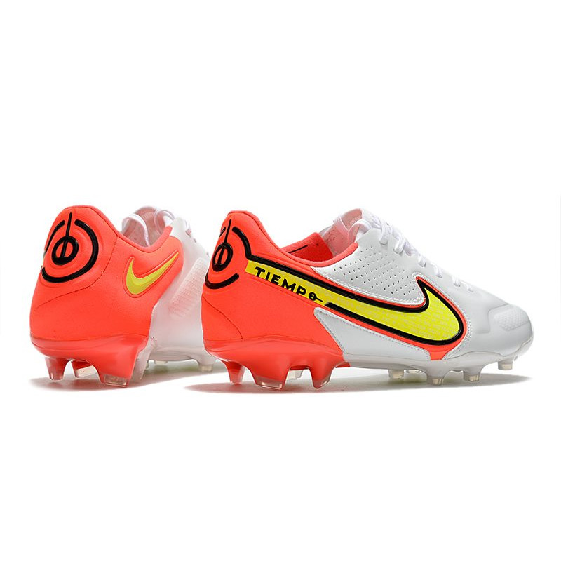 Nike Tiempo Legend 9 Elite FG Fotbollsskor Motivation – Vit Neon Röd för Herr 6 Billiga Fotbollsskor Nike Tiempo Legend 9 Elite FG Fotbollsskor Motivation – Vit Neon Röd 6